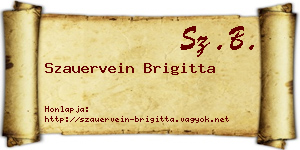 Szauervein Brigitta névjegykártya