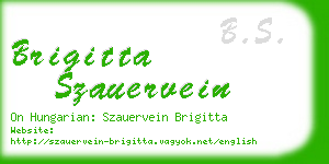 brigitta szauervein business card